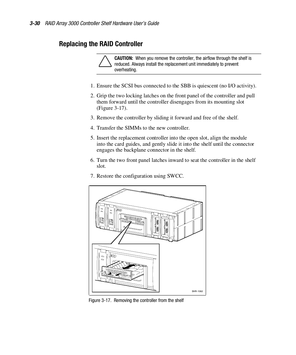 Replacing the raid controller | HP StorageWorks 3000 RAID Array User Manual | Page 92 / 112