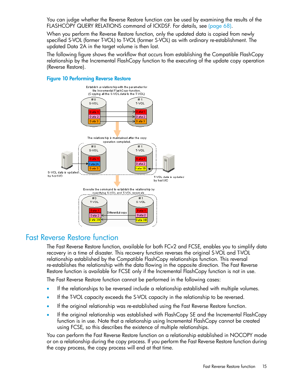 Fast reverse restore function | HP XP7 Storage User Manual | Page 15 / 123