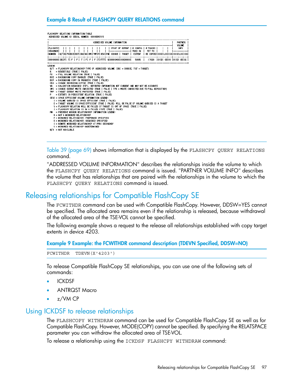 Using ickdsf to release relationships | HP XP7 Storage User Manual | Page 97 / 123