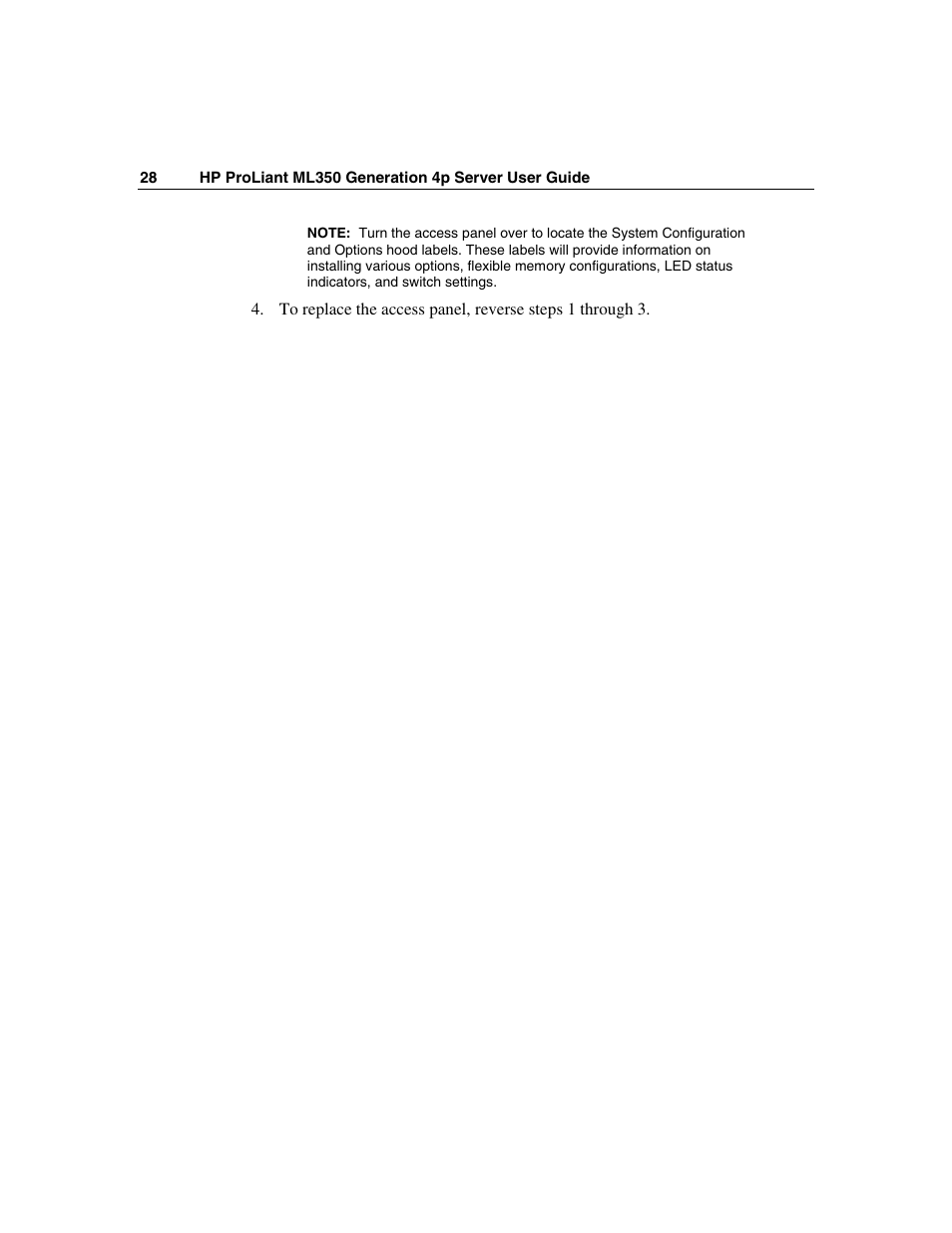 HP ProLiant ML350 G4 Server User Manual | Page 28 / 156