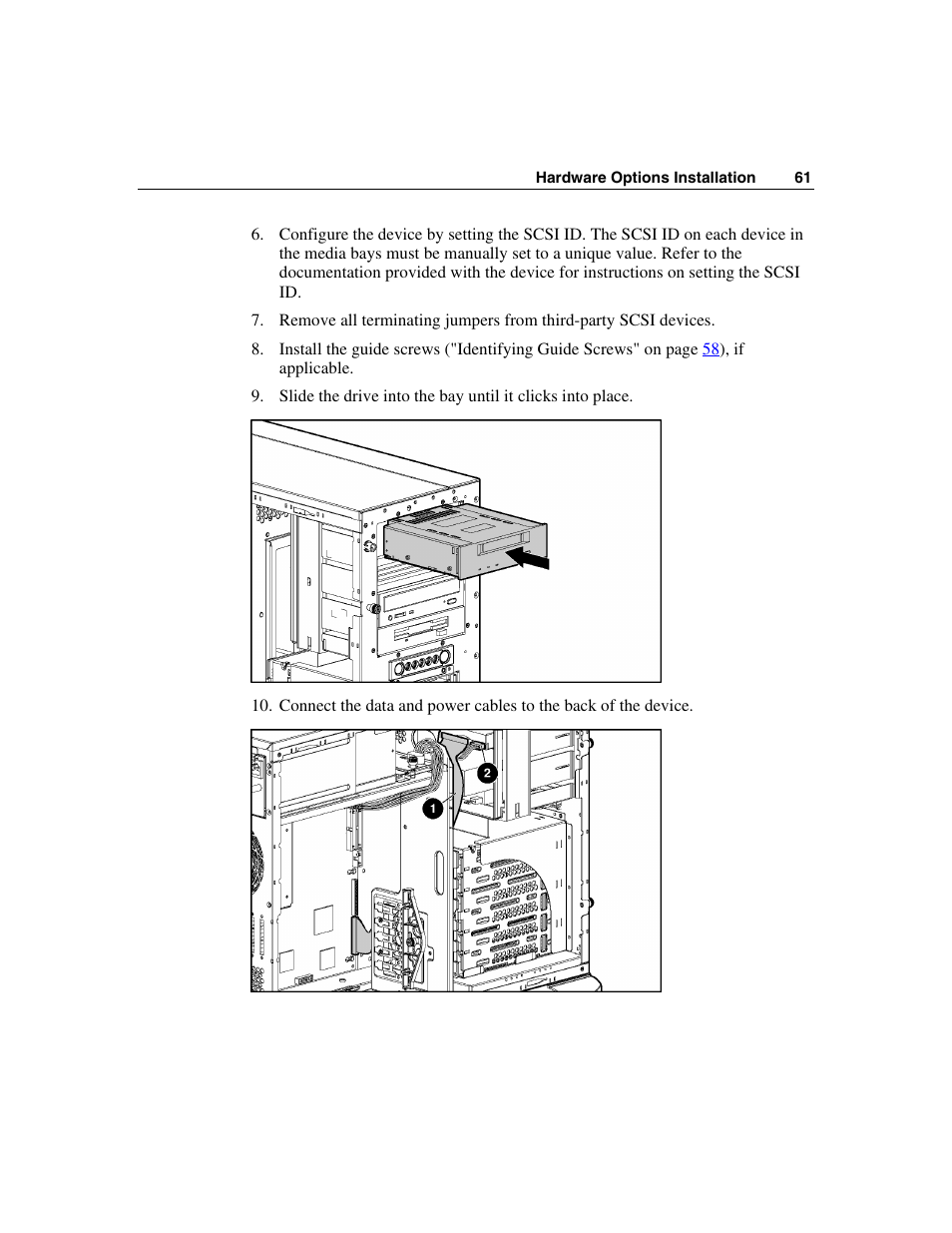 HP ProLiant ML350 G4 Server User Manual | Page 61 / 156