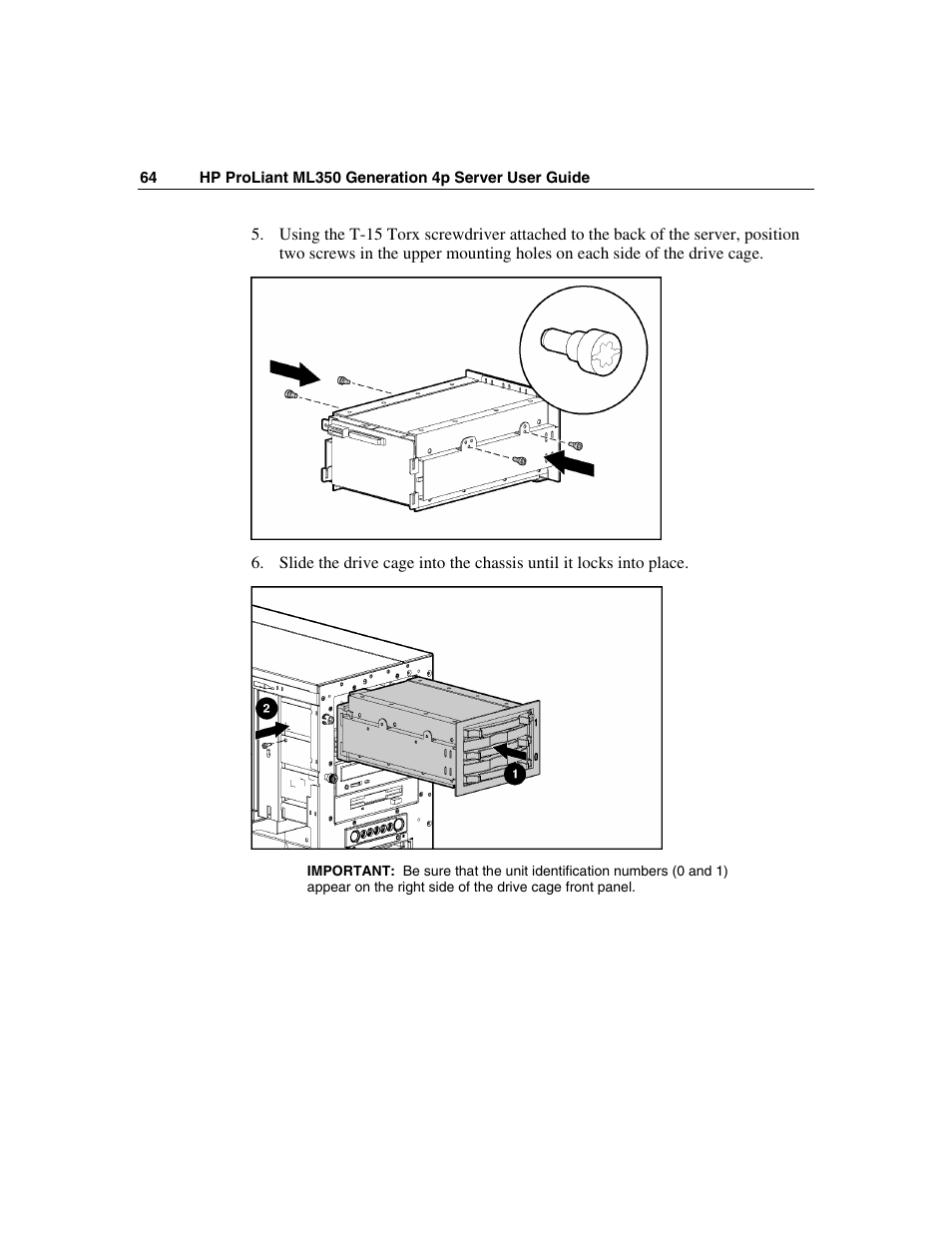 HP ProLiant ML350 G4 Server User Manual | Page 64 / 156