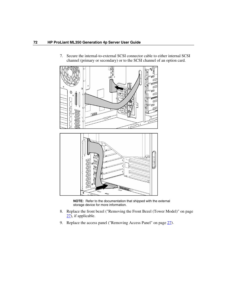 HP ProLiant ML350 G4 Server User Manual | Page 72 / 156