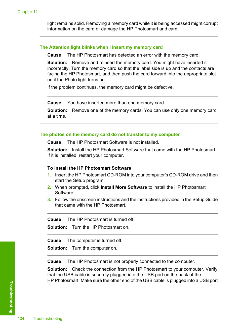 HP Photosmart D5345 Printer User Manual | Page 105 / 149