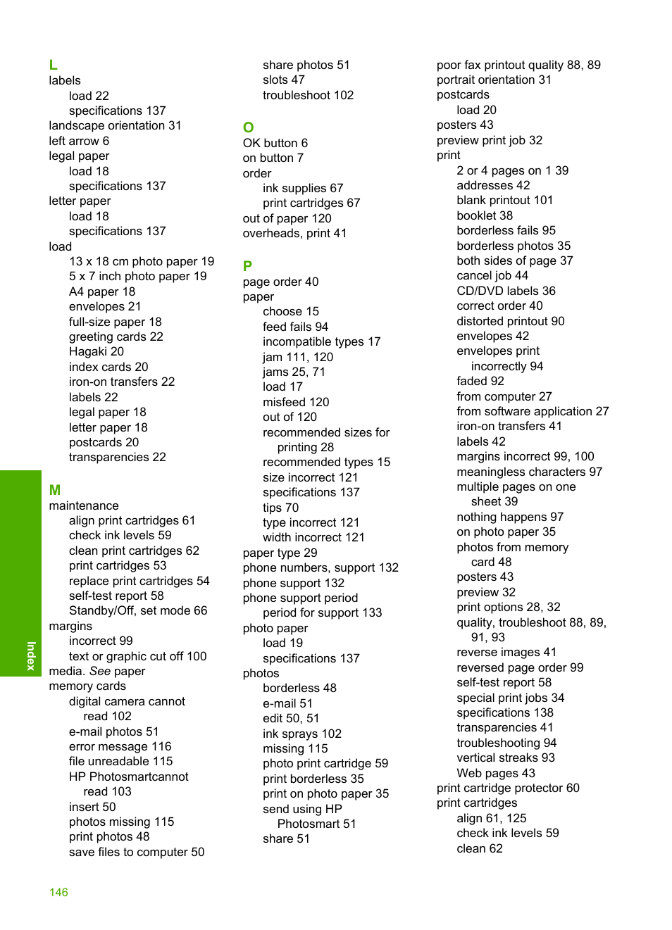 HP Photosmart D5345 Printer User Manual | Page 147 / 149