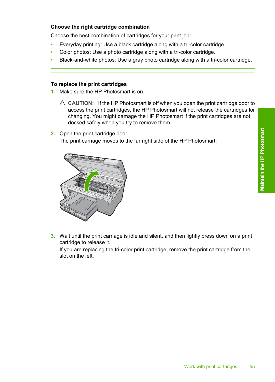 HP Photosmart D5345 Printer User Manual | Page 56 / 149