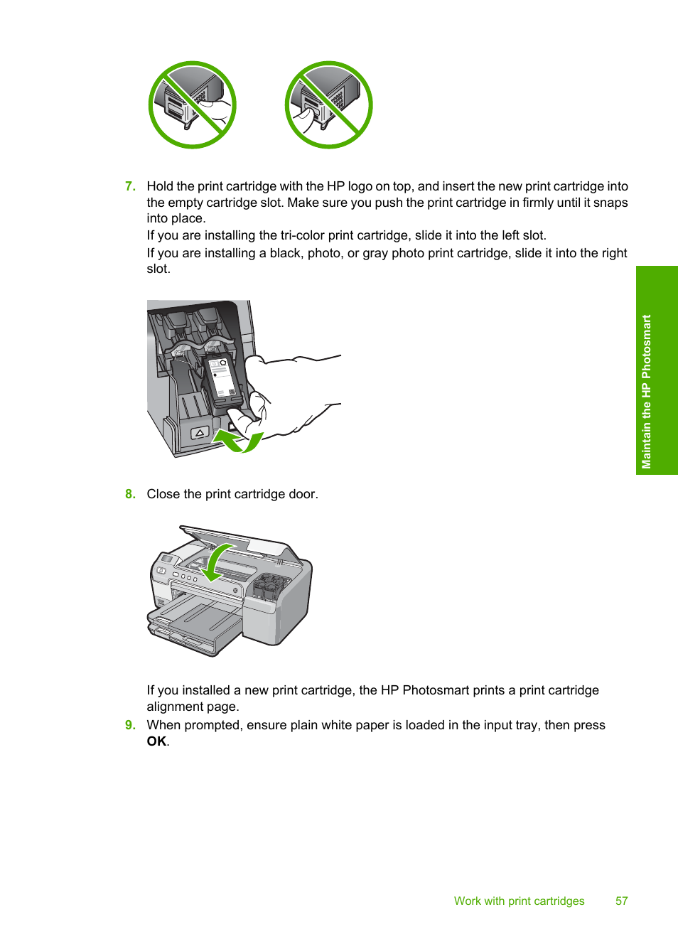 HP Photosmart D5345 Printer User Manual | Page 58 / 149