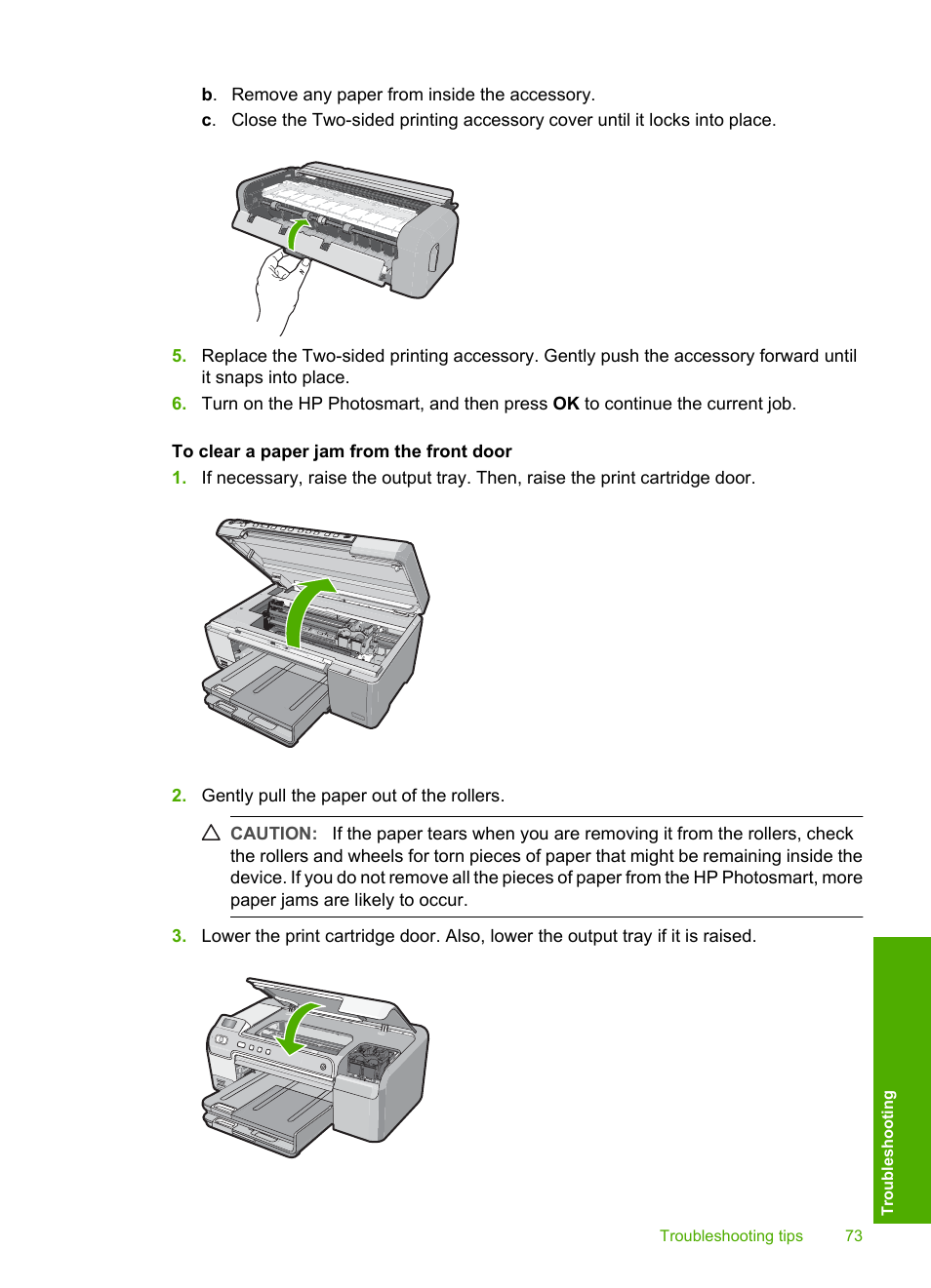 HP Photosmart D5345 Printer User Manual | Page 74 / 149