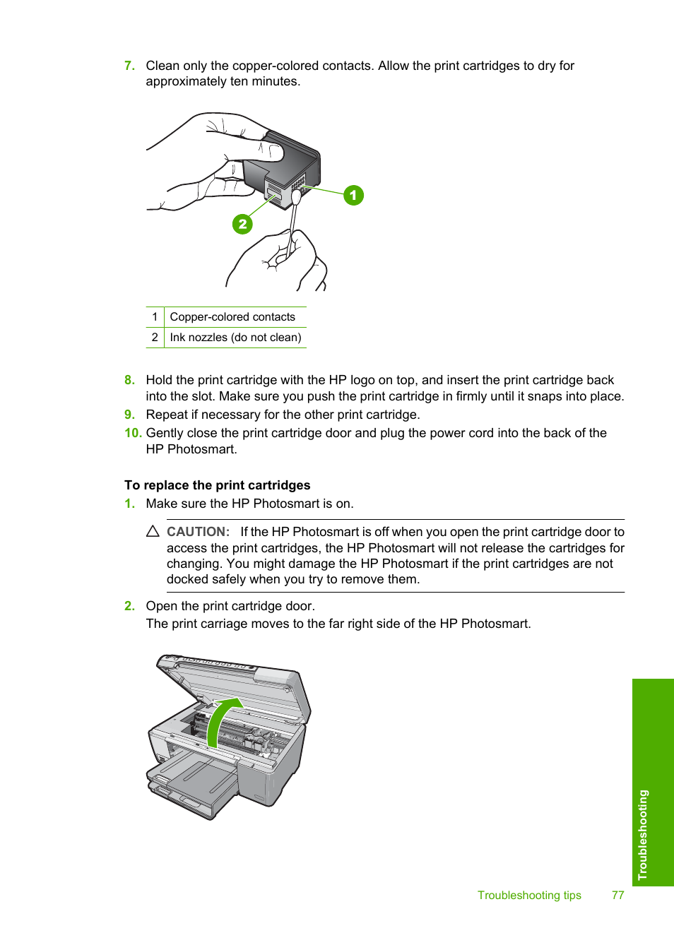 HP Photosmart D5345 Printer User Manual | Page 78 / 149