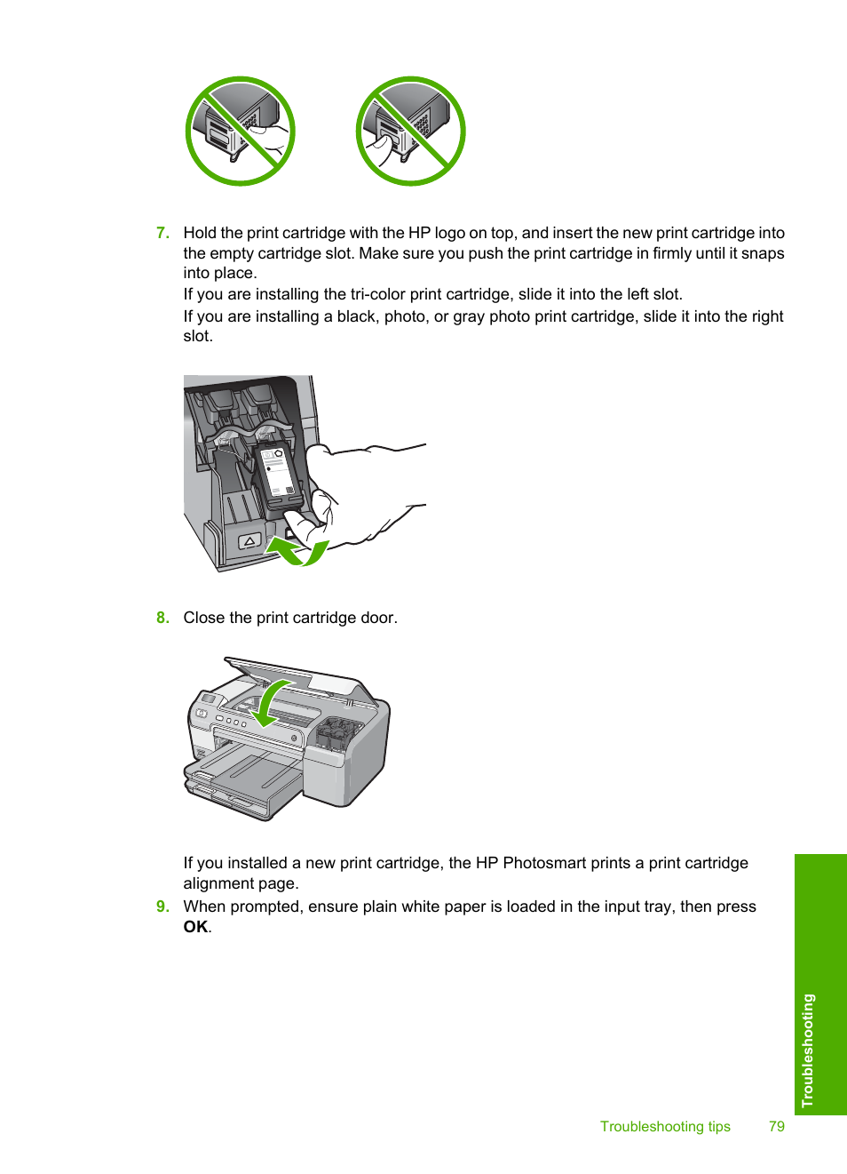 HP Photosmart D5345 Printer User Manual | Page 80 / 149