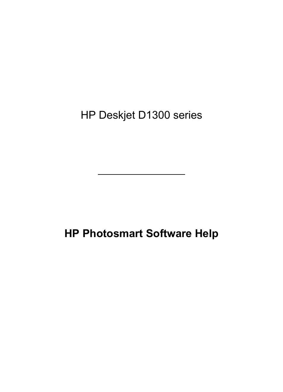 HP Deskjet D1341 Printer User Manual | 80 pages