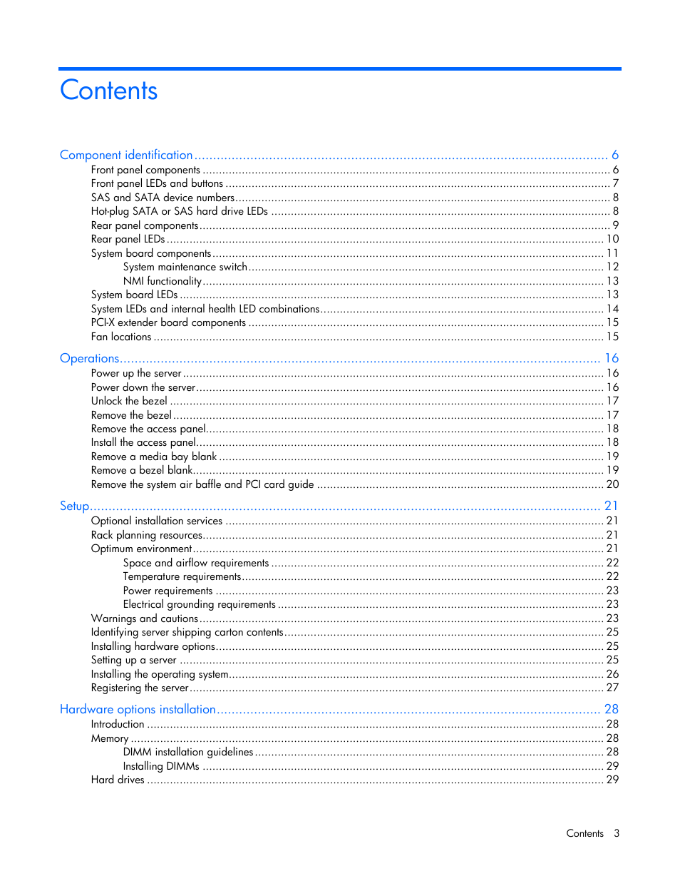 HP ProLiant ML310 G5p Server User Manual | Page 3 / 103