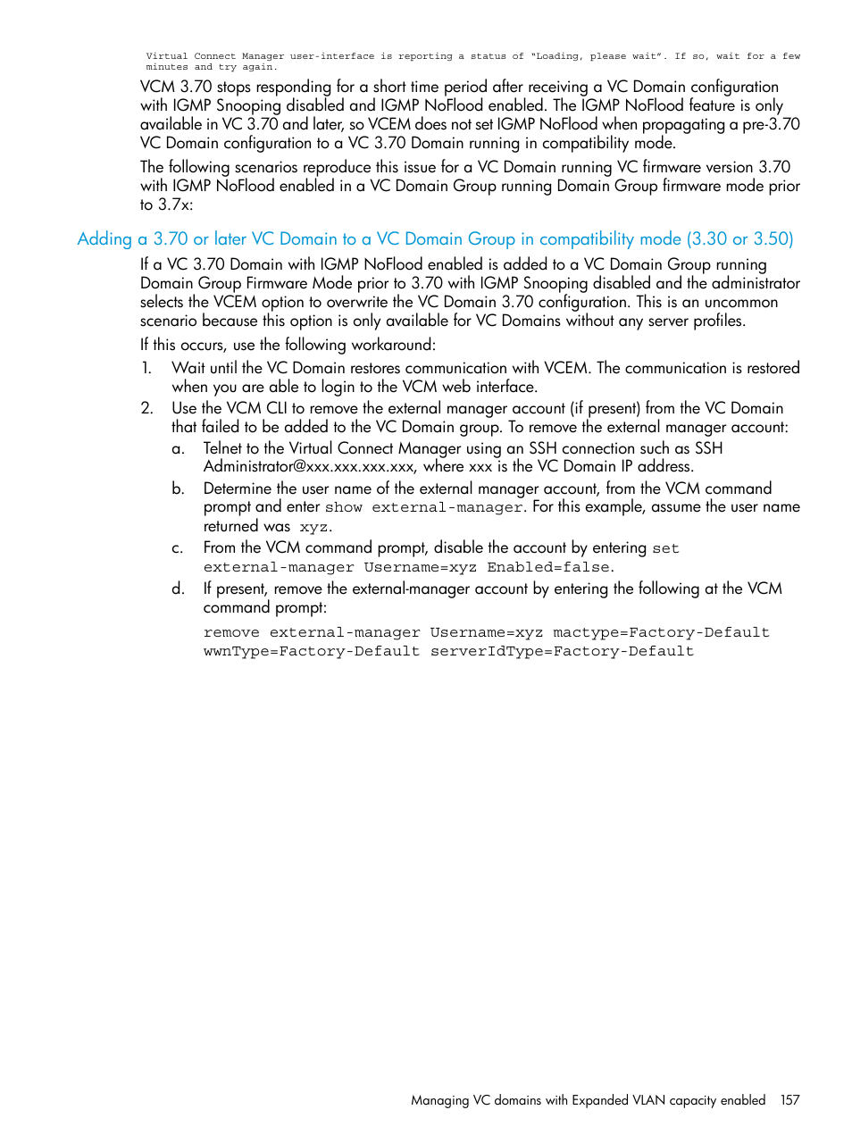 HP Virtual Connect Enterprise Manager Software User Manual | Page 157 / 195