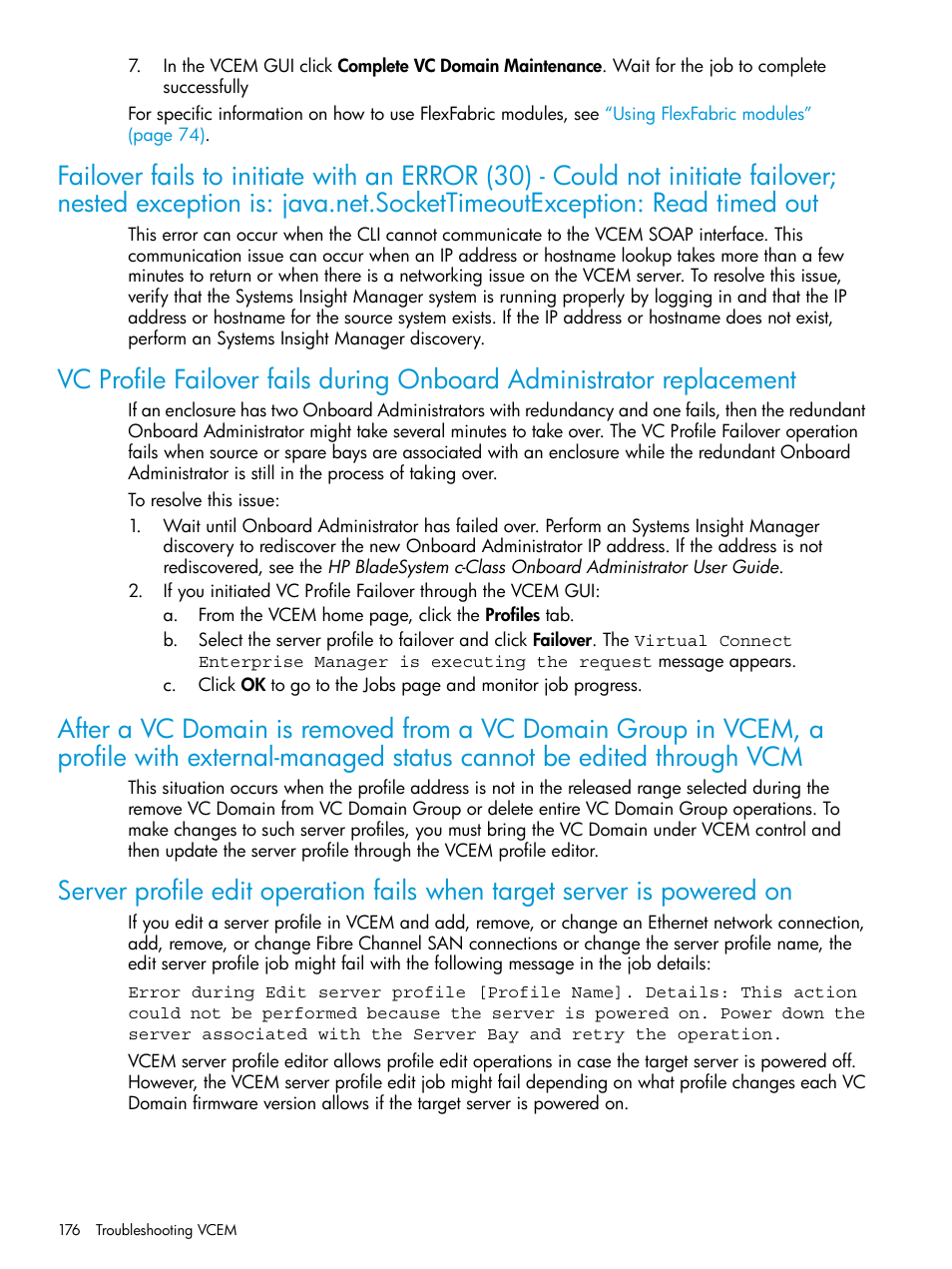 HP Virtual Connect Enterprise Manager Software User Manual | Page 176 / 195