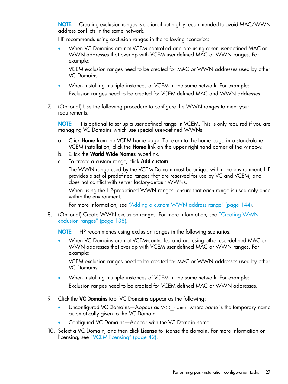 HP Virtual Connect Enterprise Manager Software User Manual | Page 27 / 195