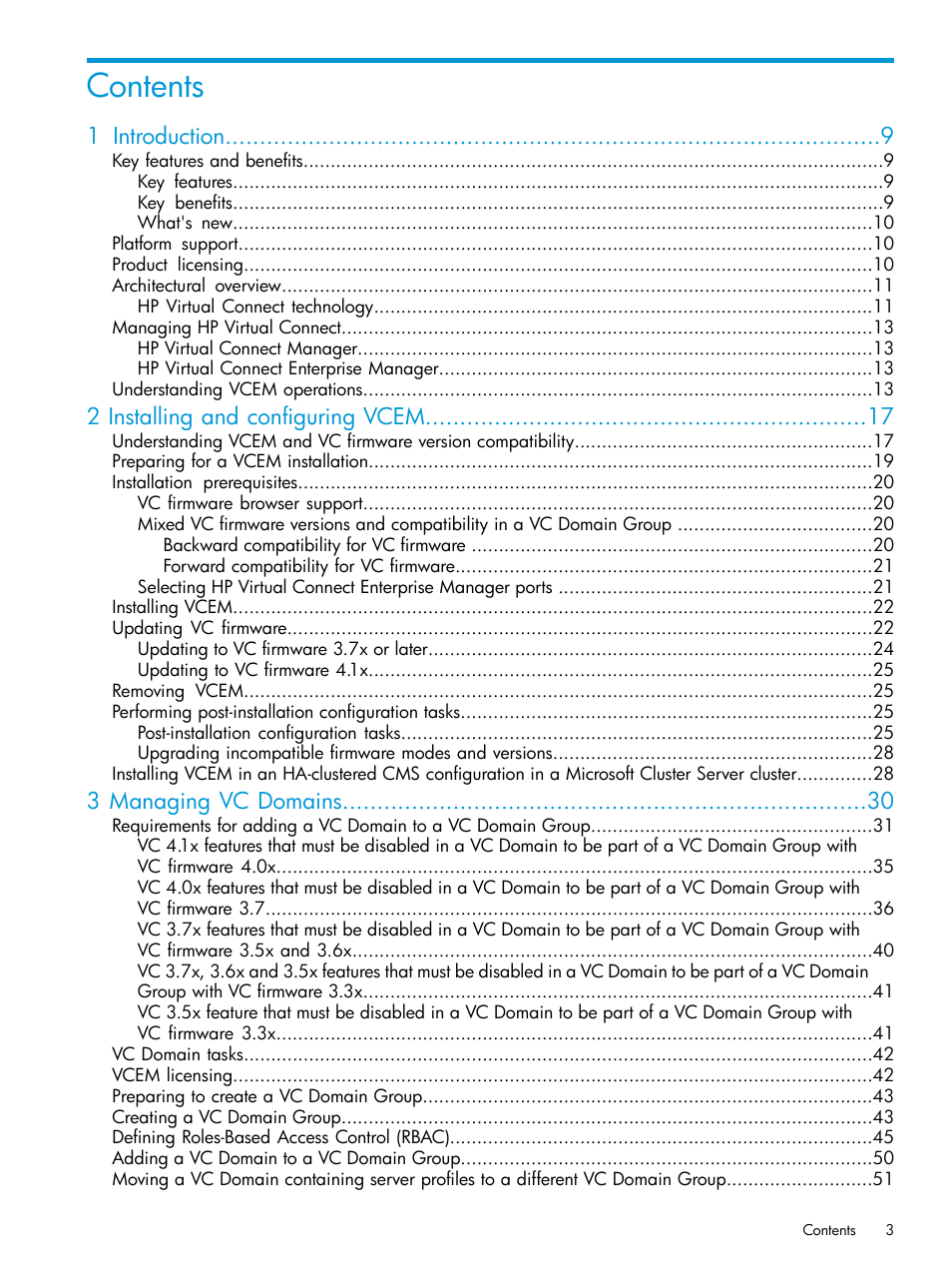 HP Virtual Connect Enterprise Manager Software User Manual | Page 3 / 195