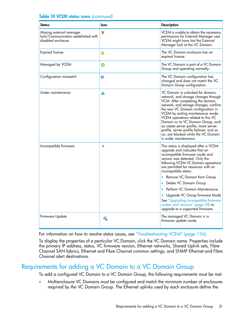 HP Virtual Connect Enterprise Manager Software User Manual | Page 31 / 195