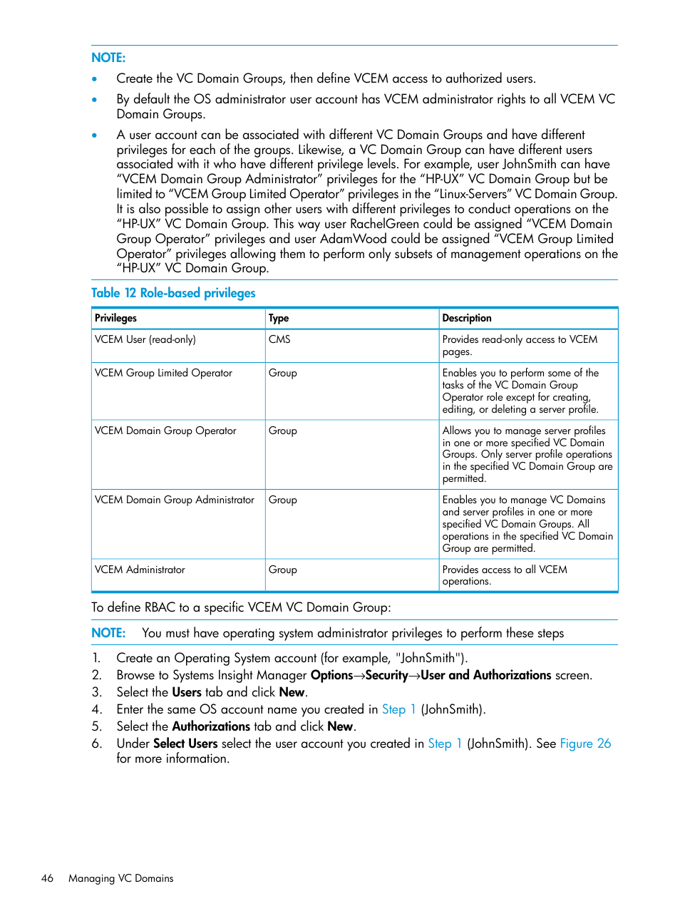 HP Virtual Connect Enterprise Manager Software User Manual | Page 46 / 195