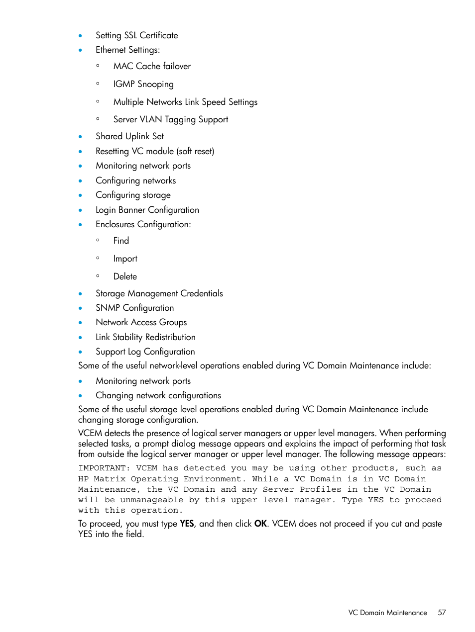 HP Virtual Connect Enterprise Manager Software User Manual | Page 57 / 195