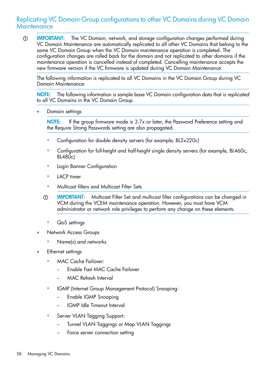 HP Virtual Connect Enterprise Manager Software User Manual | Page 58 / 195