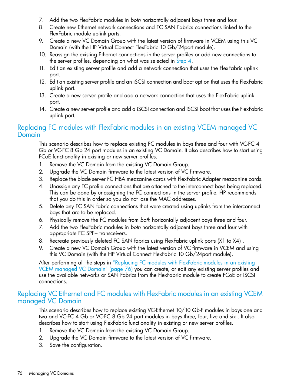 HP Virtual Connect Enterprise Manager Software User Manual | Page 76 / 195