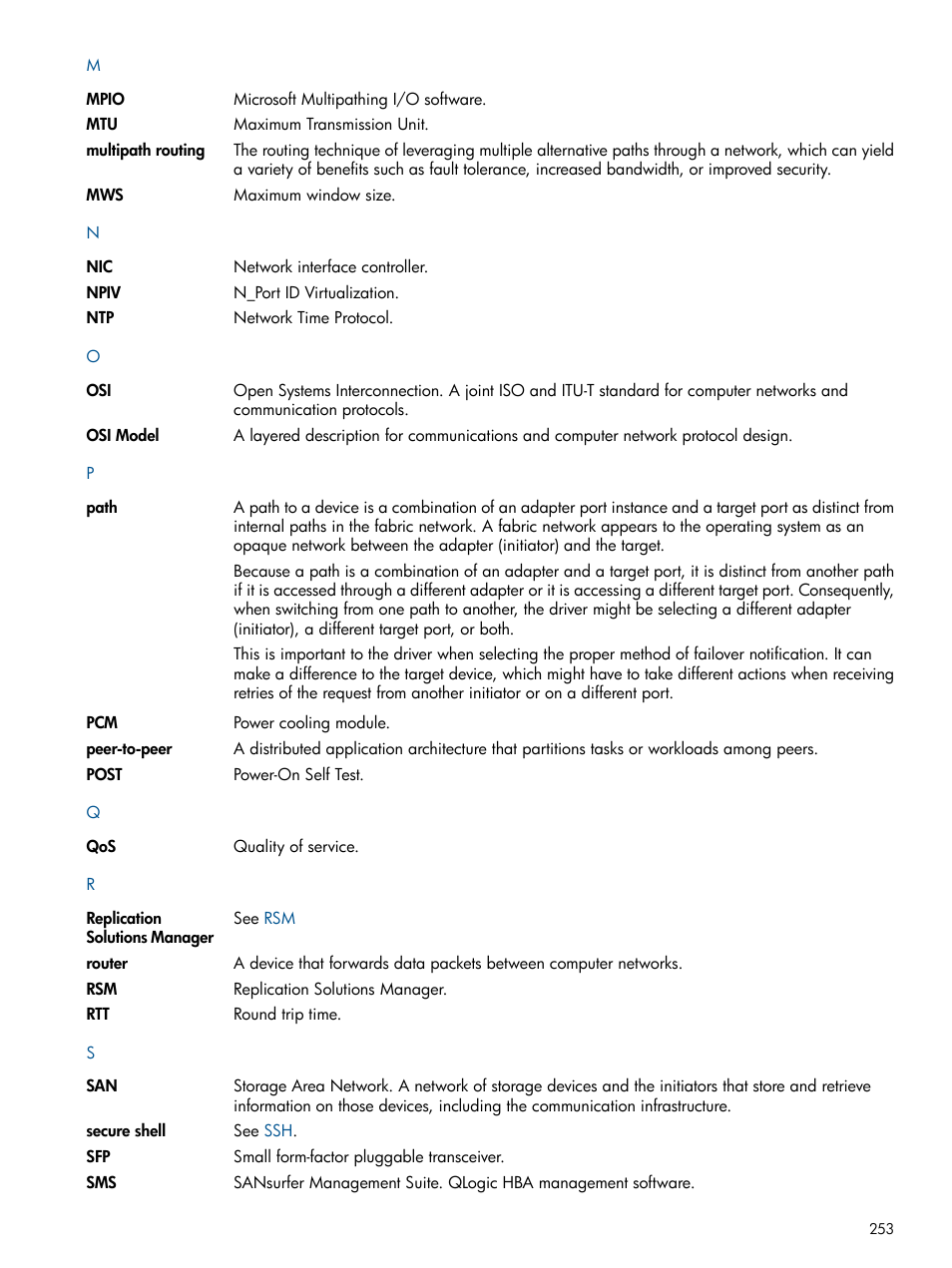 HP MPX200 Multifunction Router User Manual | Page 253 / 258
