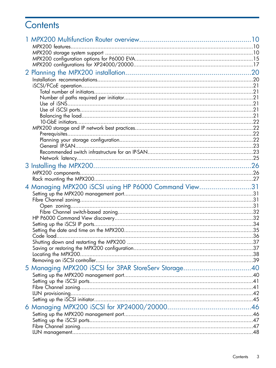 HP MPX200 Multifunction Router User Manual | Page 3 / 258