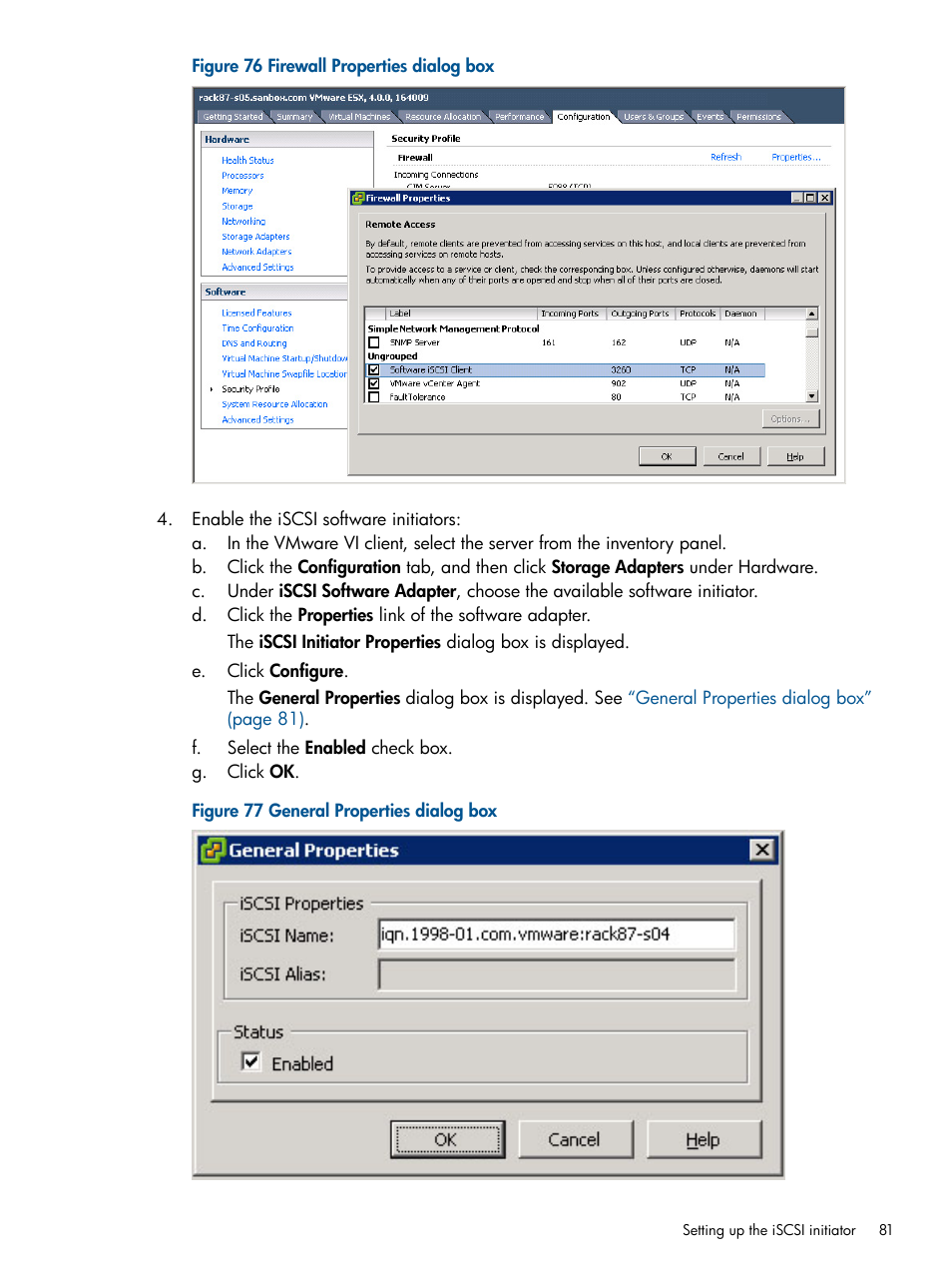 Firewall properties dialog box | HP MPX200 Multifunction Router User Manual | Page 81 / 258