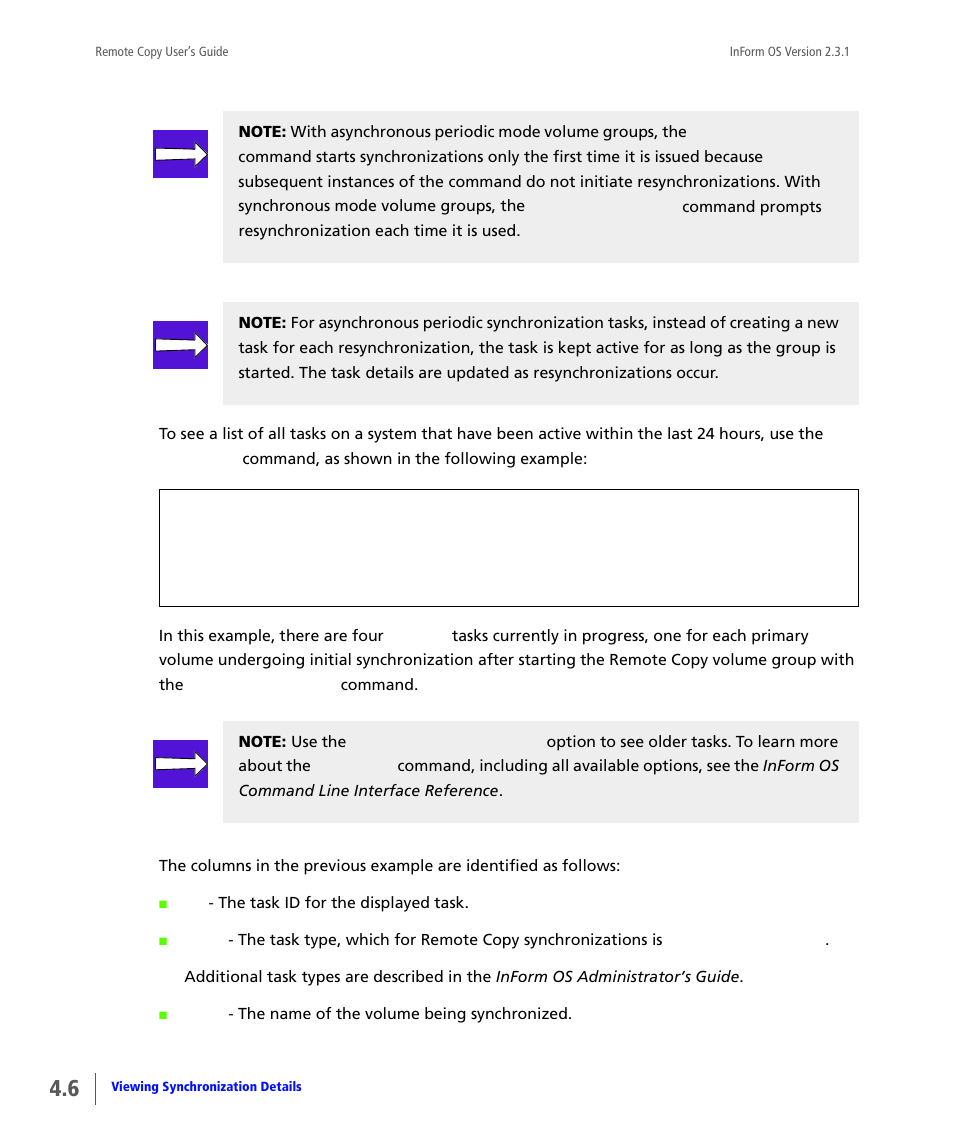 HP 3PAR Remote Copy Software User Manual | Page 112 / 344