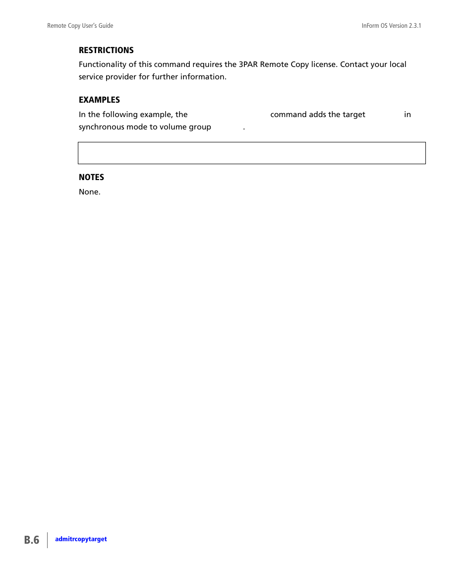 HP 3PAR Remote Copy Software User Manual | Page 142 / 344