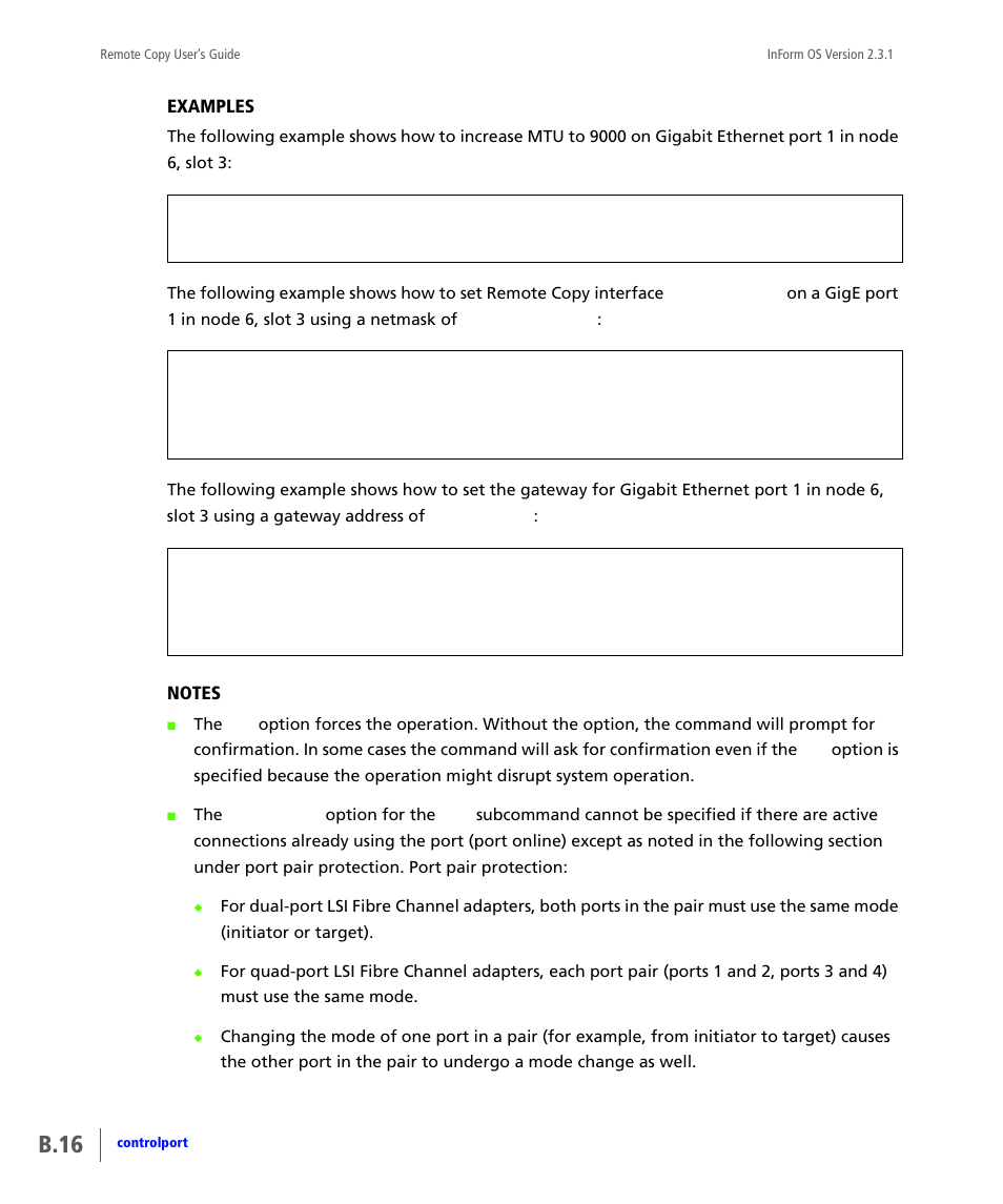 B.16 | HP 3PAR Remote Copy Software User Manual | Page 152 / 344