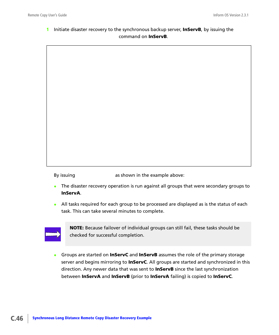 C.46 | HP 3PAR Remote Copy Software User Manual | Page 264 / 344