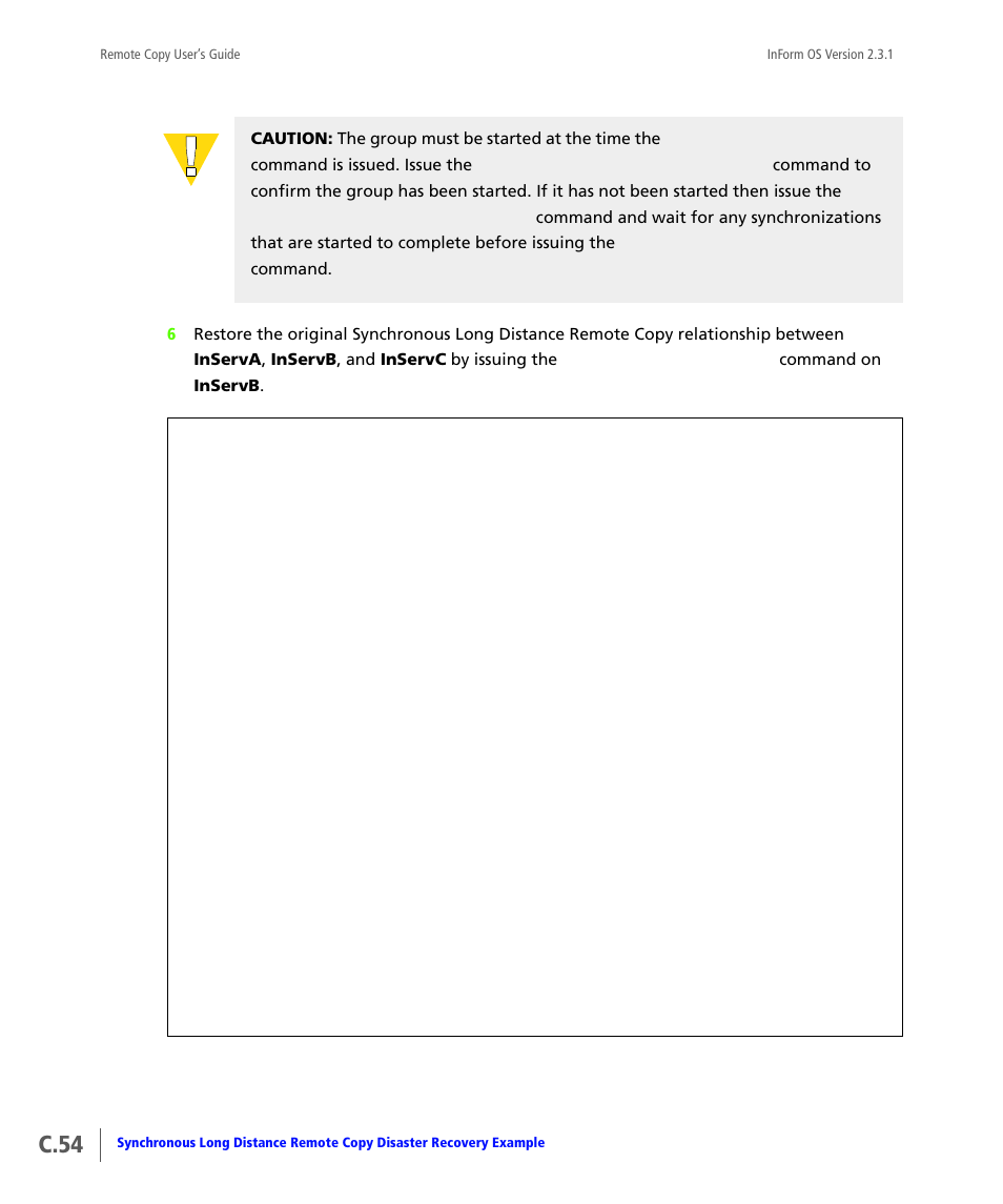 C.54 | HP 3PAR Remote Copy Software User Manual | Page 272 / 344