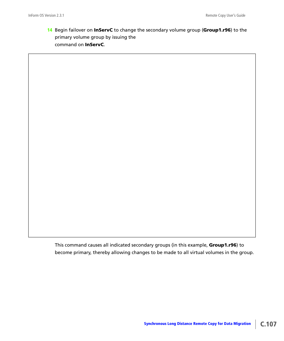 C.107 | HP 3PAR Remote Copy Software User Manual | Page 325 / 344
