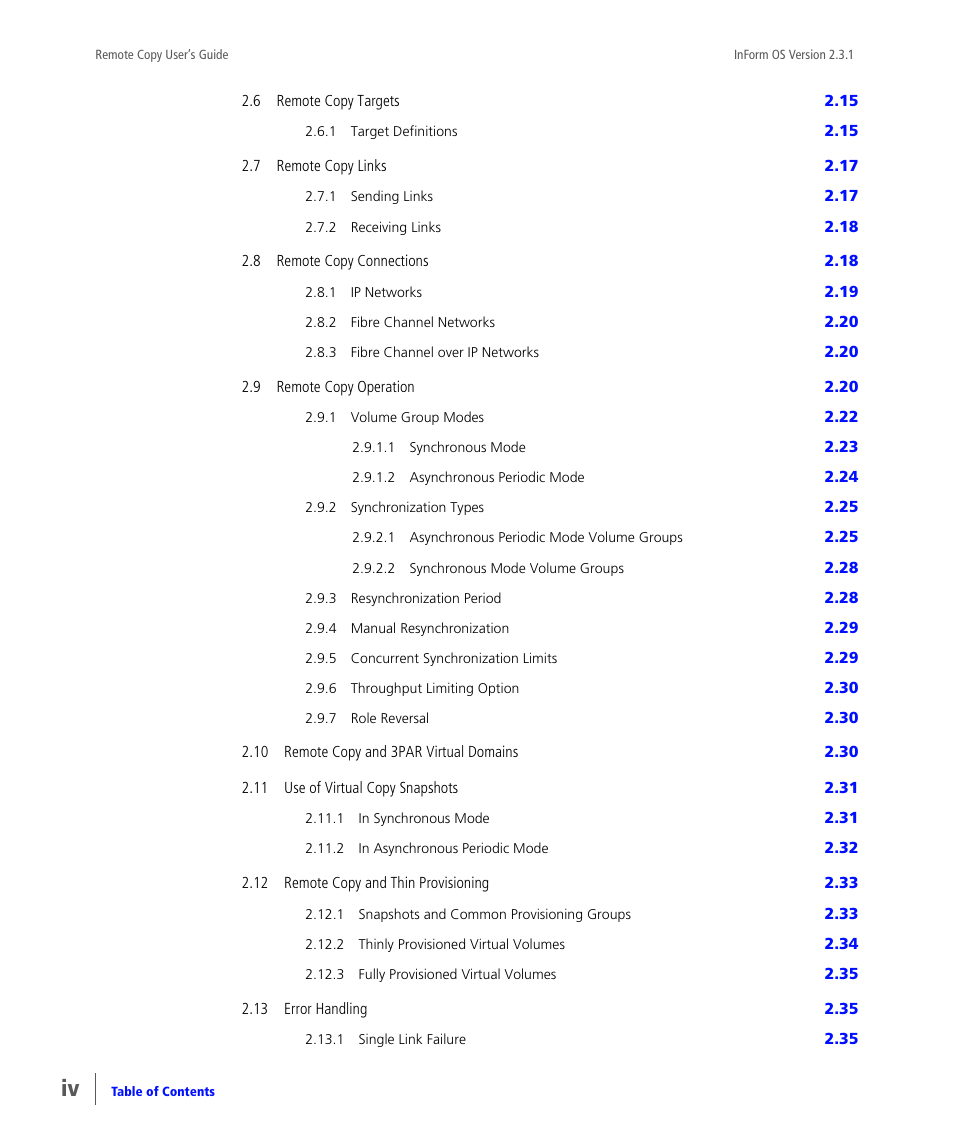 HP 3PAR Remote Copy Software User Manual | Page 4 / 344