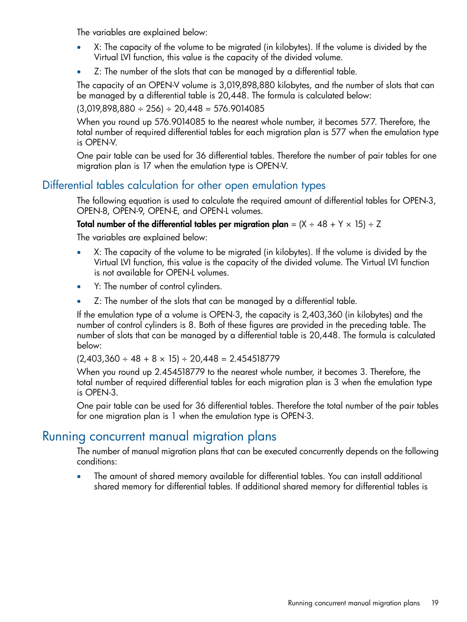 Running concurrent manual migration plans | HP XP P9000 Auto LUN Software User Manual | Page 19 / 66