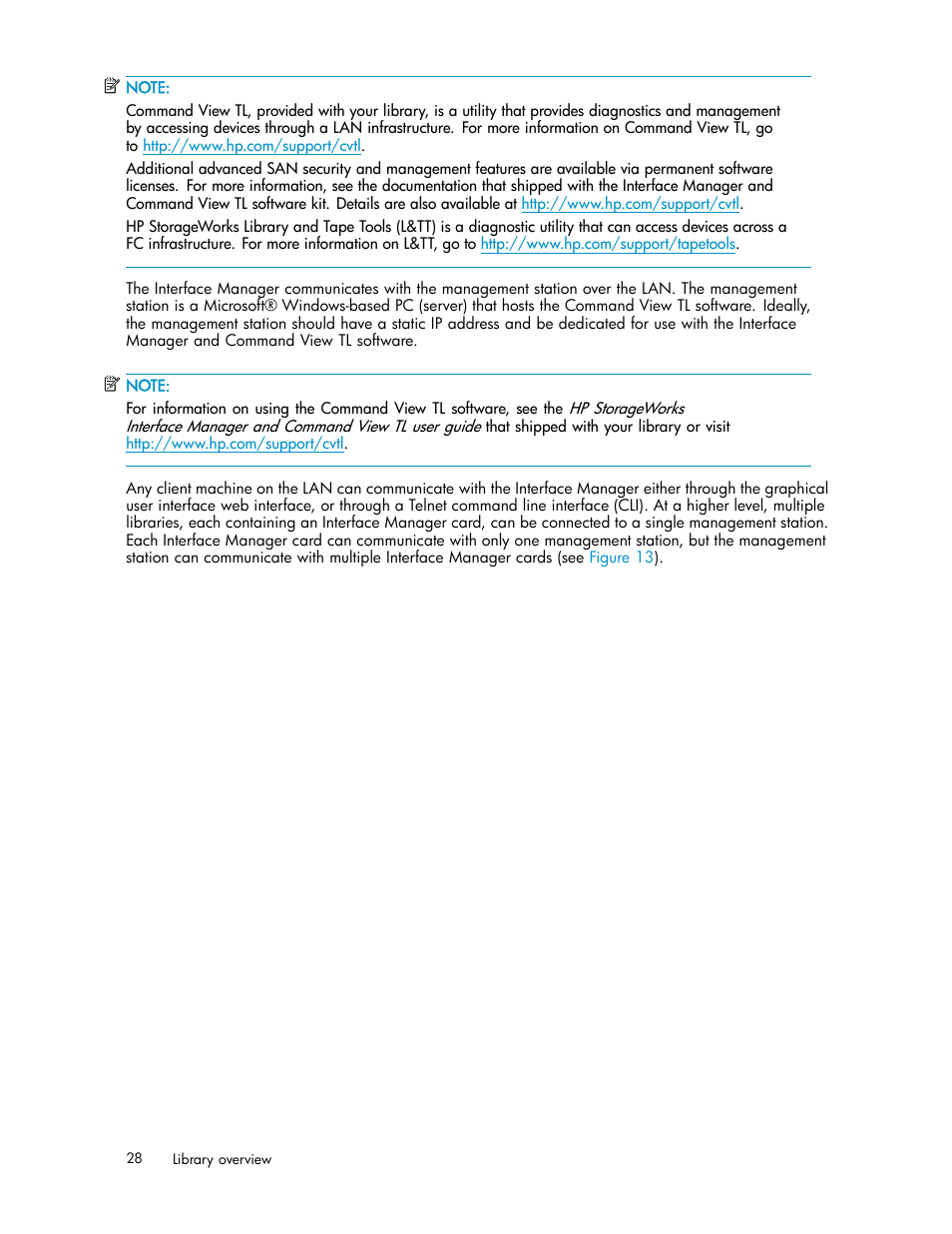 HP ESL E-series Tape Libraries User Manual | Page 28 / 141