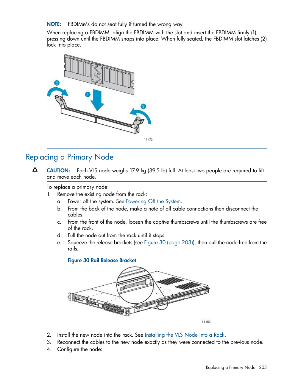 Replacing a primary node | HP 9000 Virtual Library System User Manual | Page 203 / 258