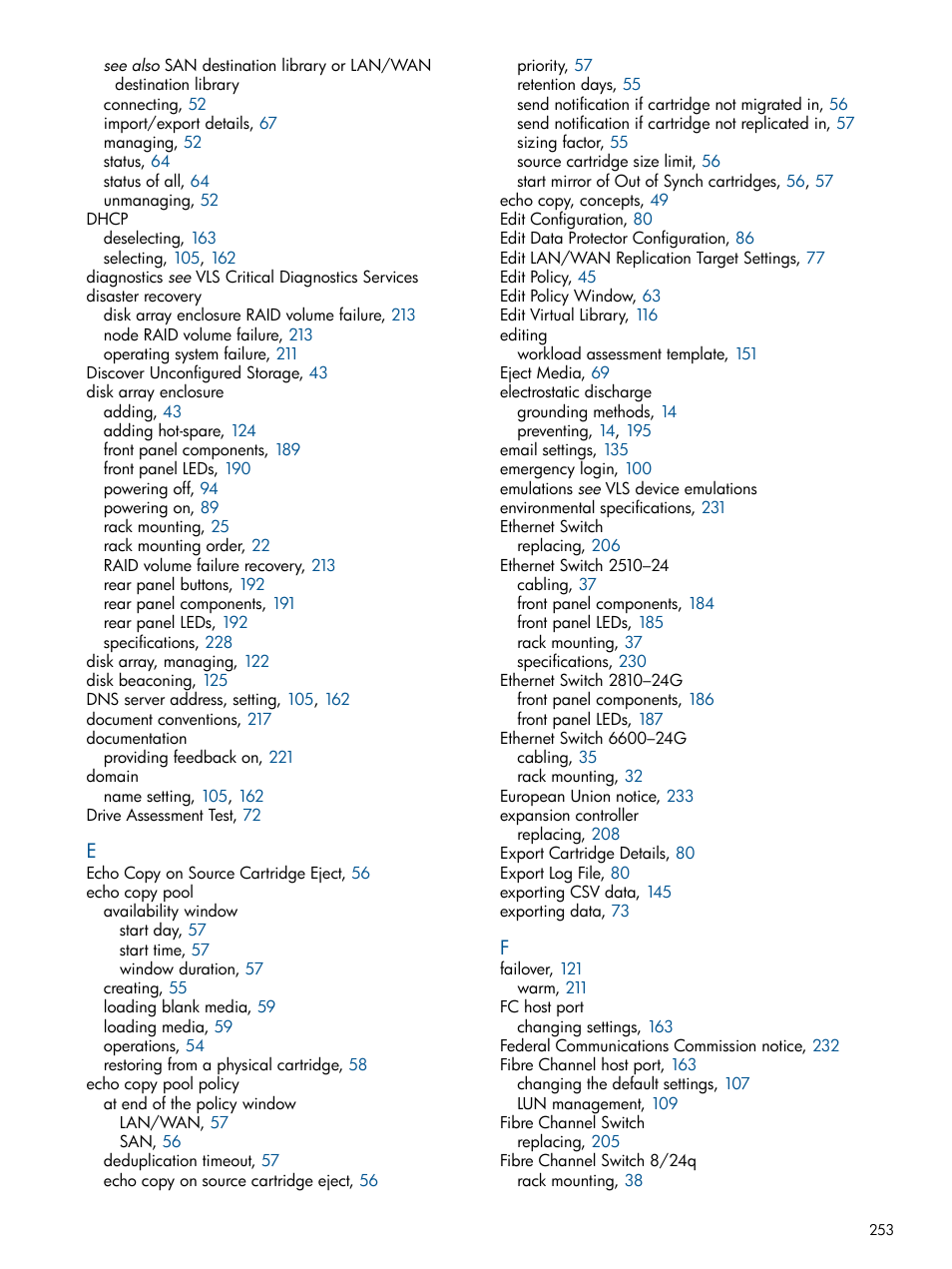 HP 9000 Virtual Library System User Manual | Page 253 / 258