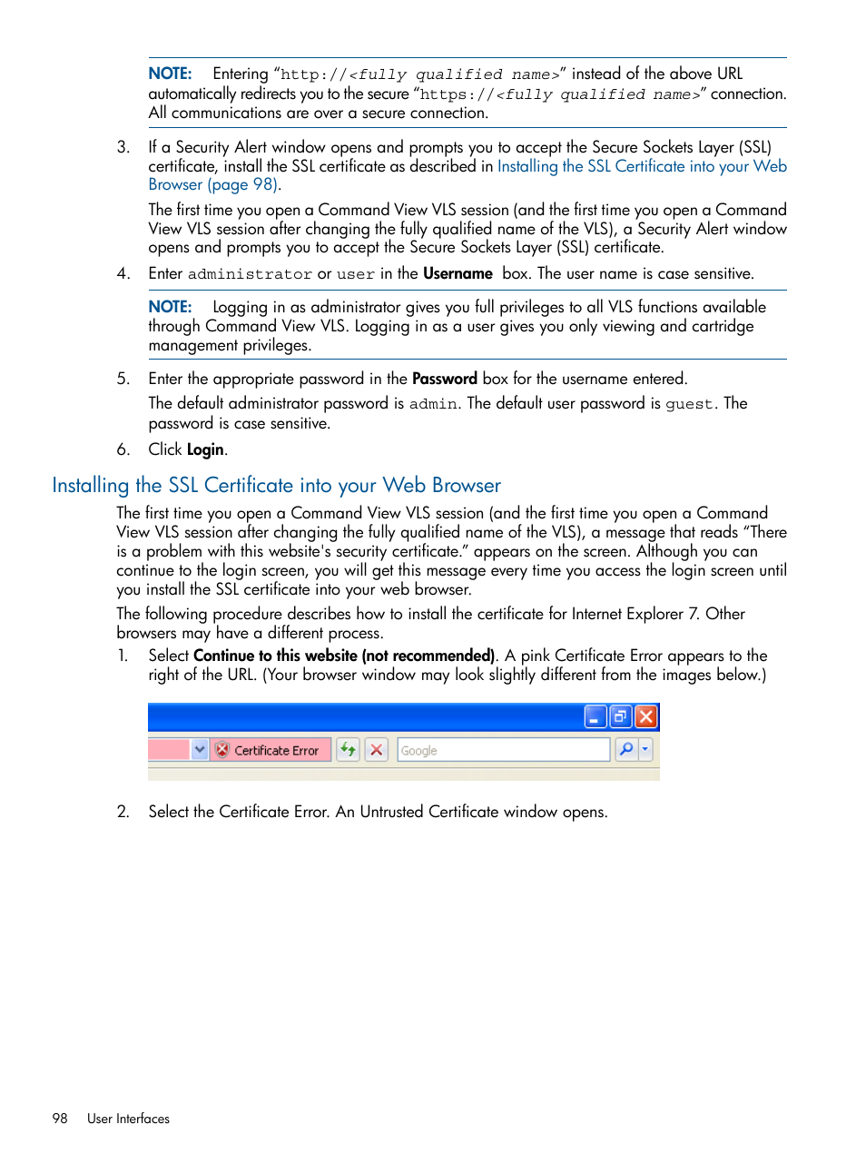 HP 9000 Virtual Library System User Manual | Page 98 / 258