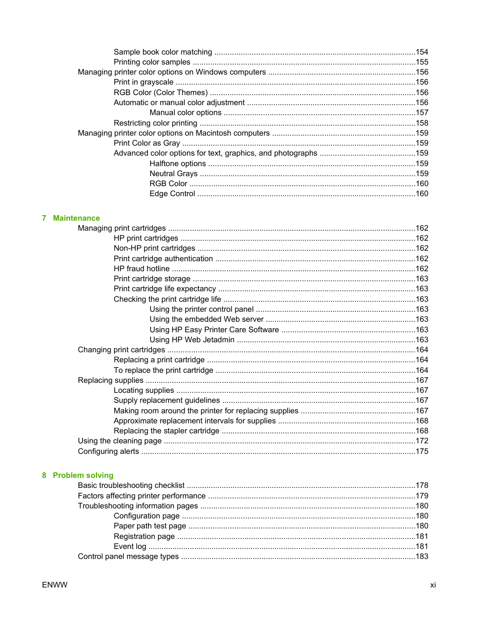 HP Color LaserJet 4700 Printer series User Manual | Page 13 / 330