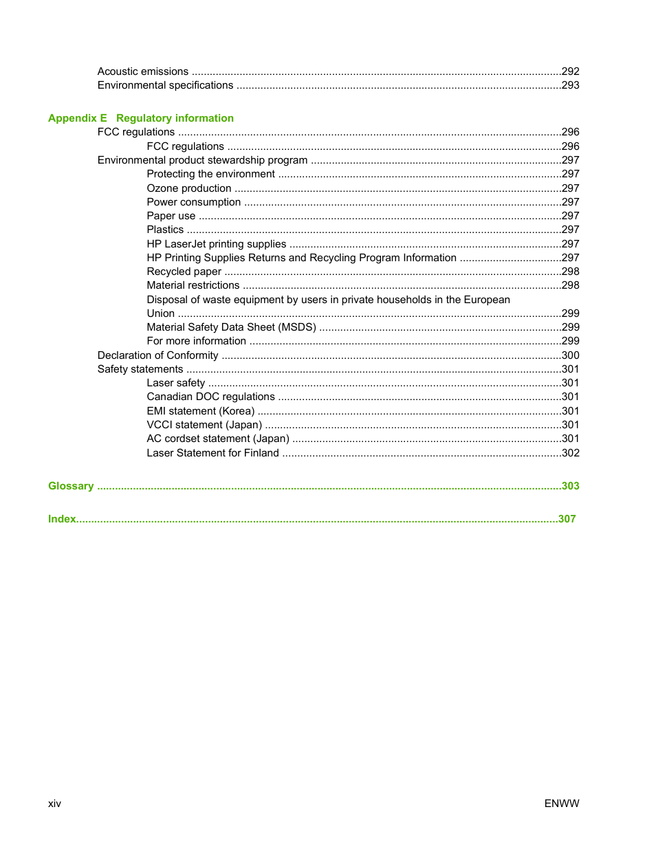 HP Color LaserJet 4700 Printer series User Manual | Page 16 / 330