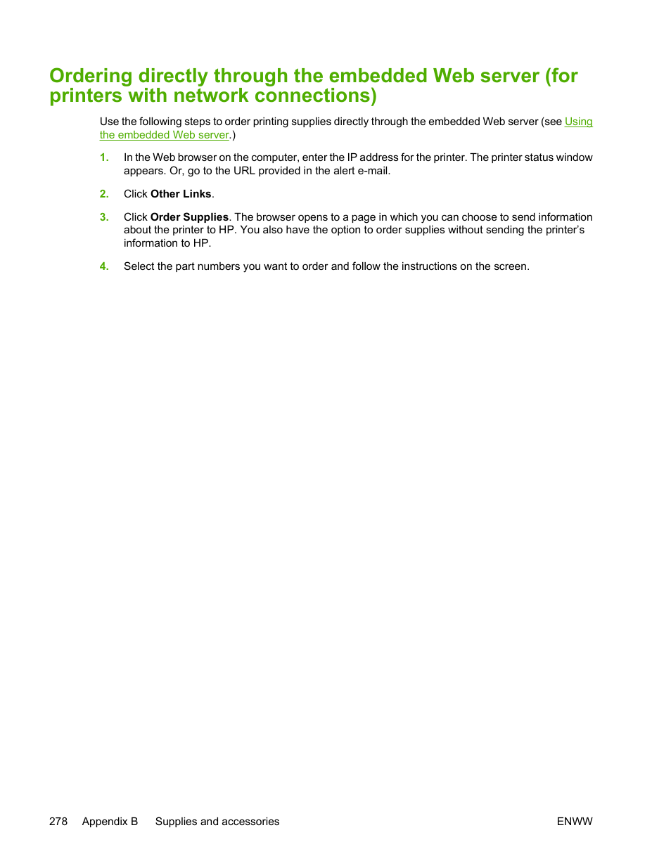 HP Color LaserJet 4700 Printer series User Manual | Page 294 / 330
