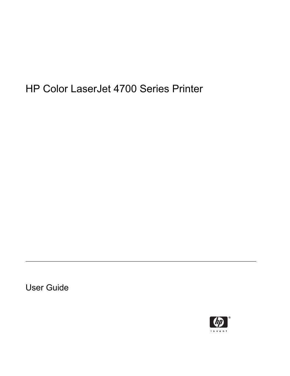 HP Color LaserJet 4700 Printer series User Manual | Page 3 / 330