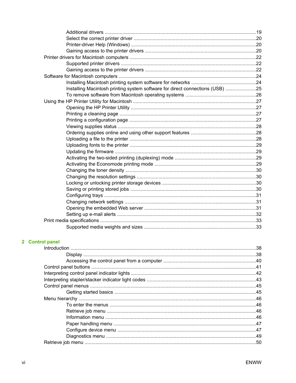 HP Color LaserJet 4700 Printer series User Manual | Page 8 / 330