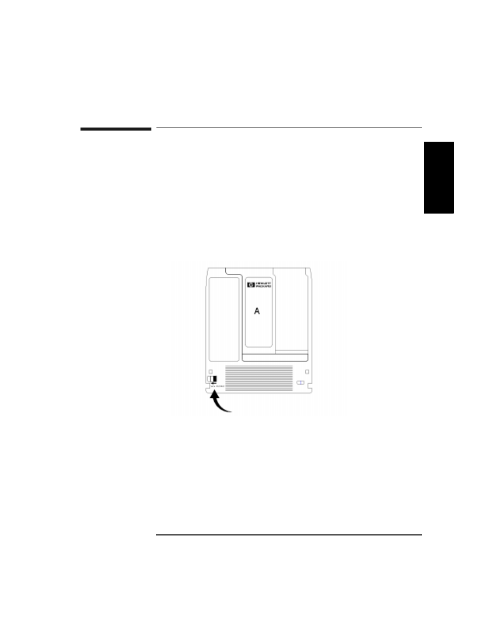 Disks:writeprotecting, Each side of an optical disk can be write-protecte, With rewritable optical disks, write-protecting th | With write-once optical disks, existing files cann, Figure 2-2 write-protect button location, Write-protecting an optical disk -5, Figure 2-2 . write-protect button location -5, Write-protecting an optical disk | HP Surestore 660ex Optical Jukebox User Manual | Page 39 / 130