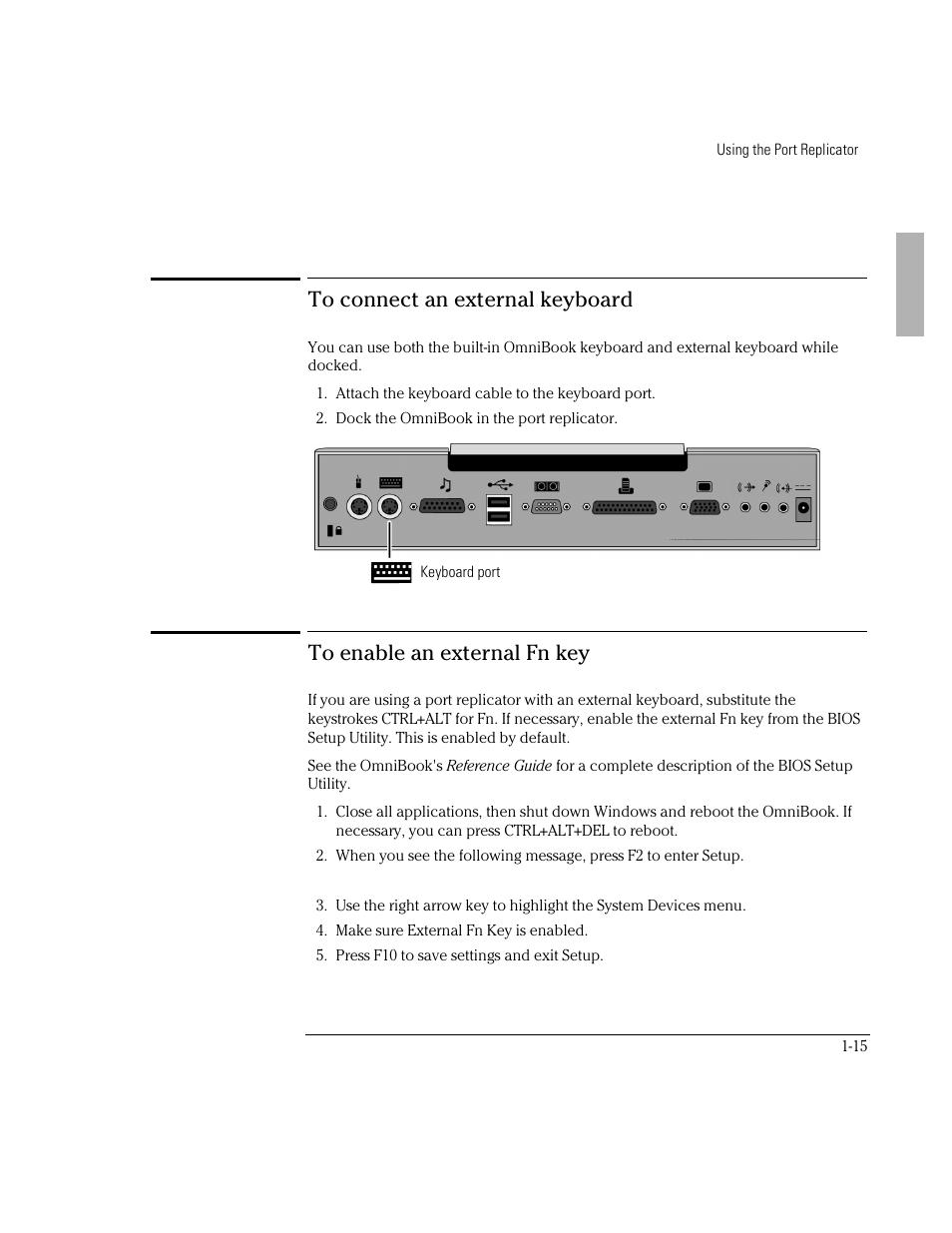 HP OmniBook 3000 Notebook PC User Manual | Page 15 / 34