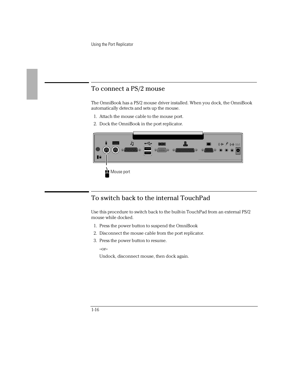 HP OmniBook 3000 Notebook PC User Manual | Page 16 / 34