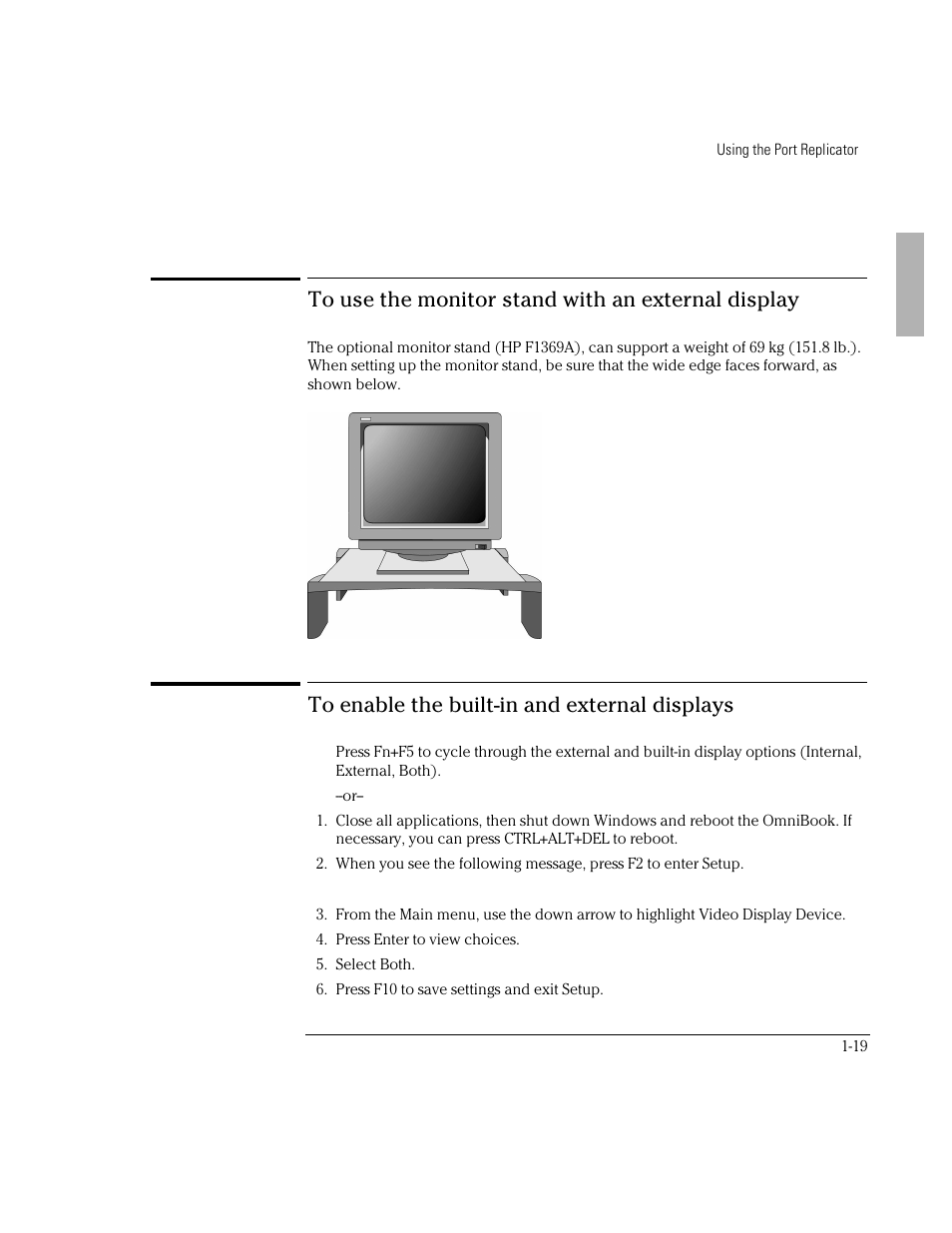 HP OmniBook 3000 Notebook PC User Manual | Page 19 / 34