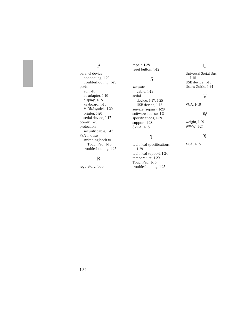 HP OmniBook 3000 Notebook PC User Manual | Page 34 / 34